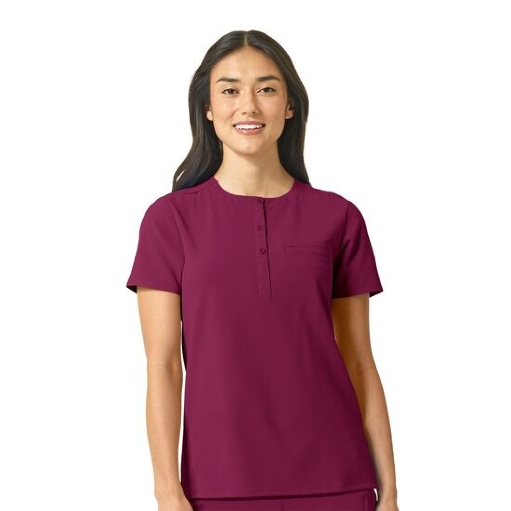 Bluza uniforma medicala, WonderWink Renew, 6434-WINE