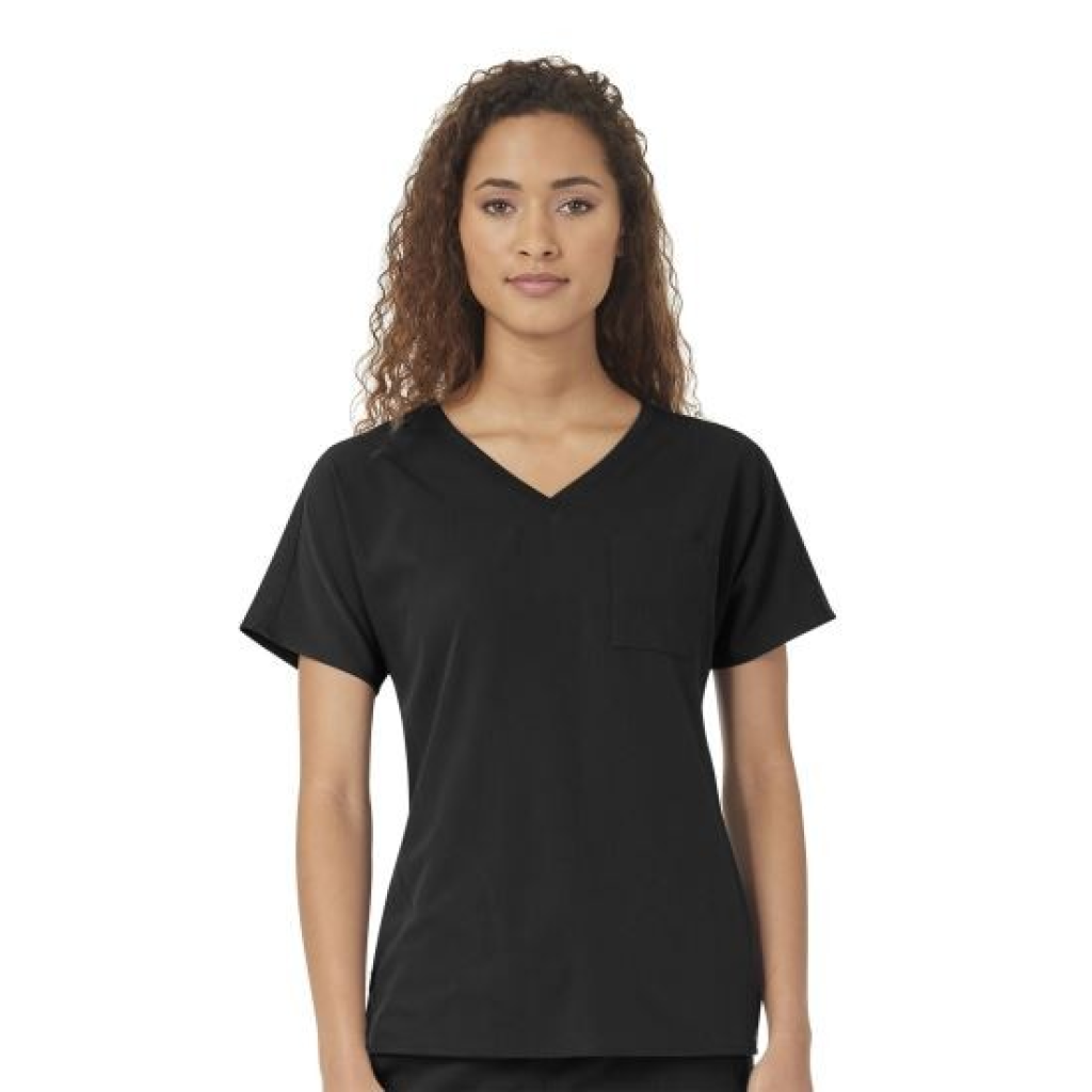 Bluza uniforma medicala, WonderWink Aero, 6329-BLAC