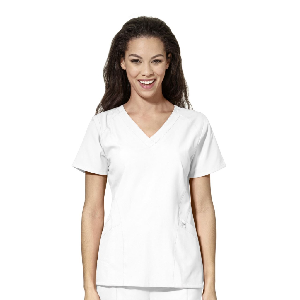 Bluza uniforma medicala, WonderWink W123, 6155-WHIT Alb