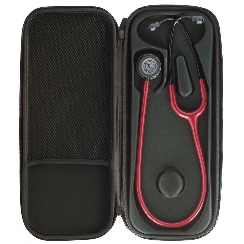 Borseta stetoscop (Etui stetoscop) Cardiology Negru perlat interior