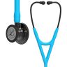 Pachet cardio - Stetoscop Littmann Cardiology IV Turcoaz capsula fumurie 6171 + Borseta stetoscop Cardio Neagra