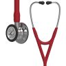 Pachet cardio - Stetoscop Littmann Cardiology IV Rosu burgund, capsula oglinda 6170 + Borseta stetoscop Cardio Plum