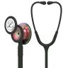 Pachet student - Stetoscop Littmann Classic III Negru cu capsula curcubeu 5870 + Borseta verde turcoaz