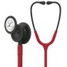 Pachet student - Stetoscop Littmann Classic III Rosu burgundy cu capsula neagra 5868 + Borseta negru perlat